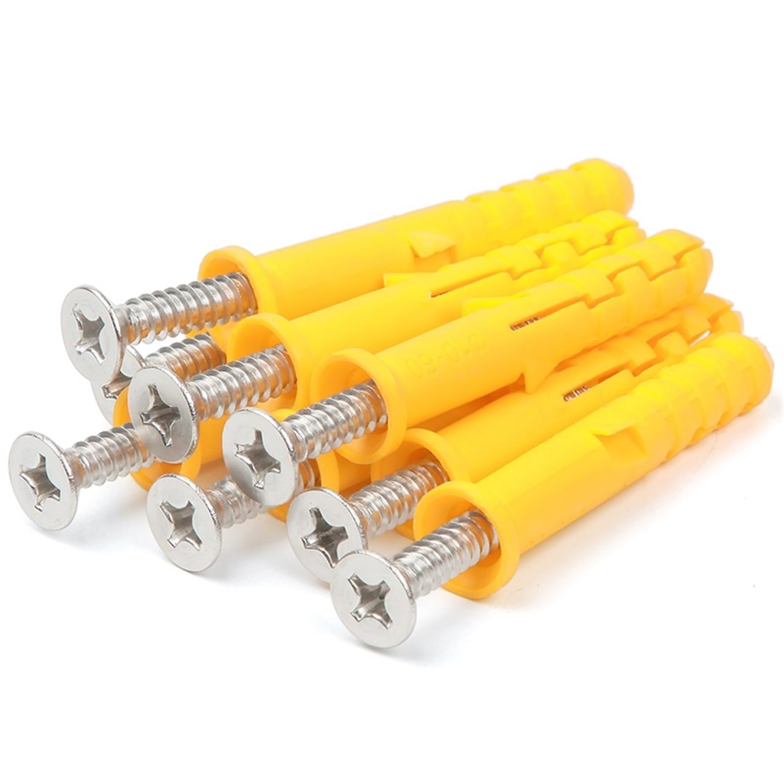 Yangshe 304 Stainless Steel 6Mm Tube Wall Anchors 50Ets With Countersunk Phillips Screws For Drywall