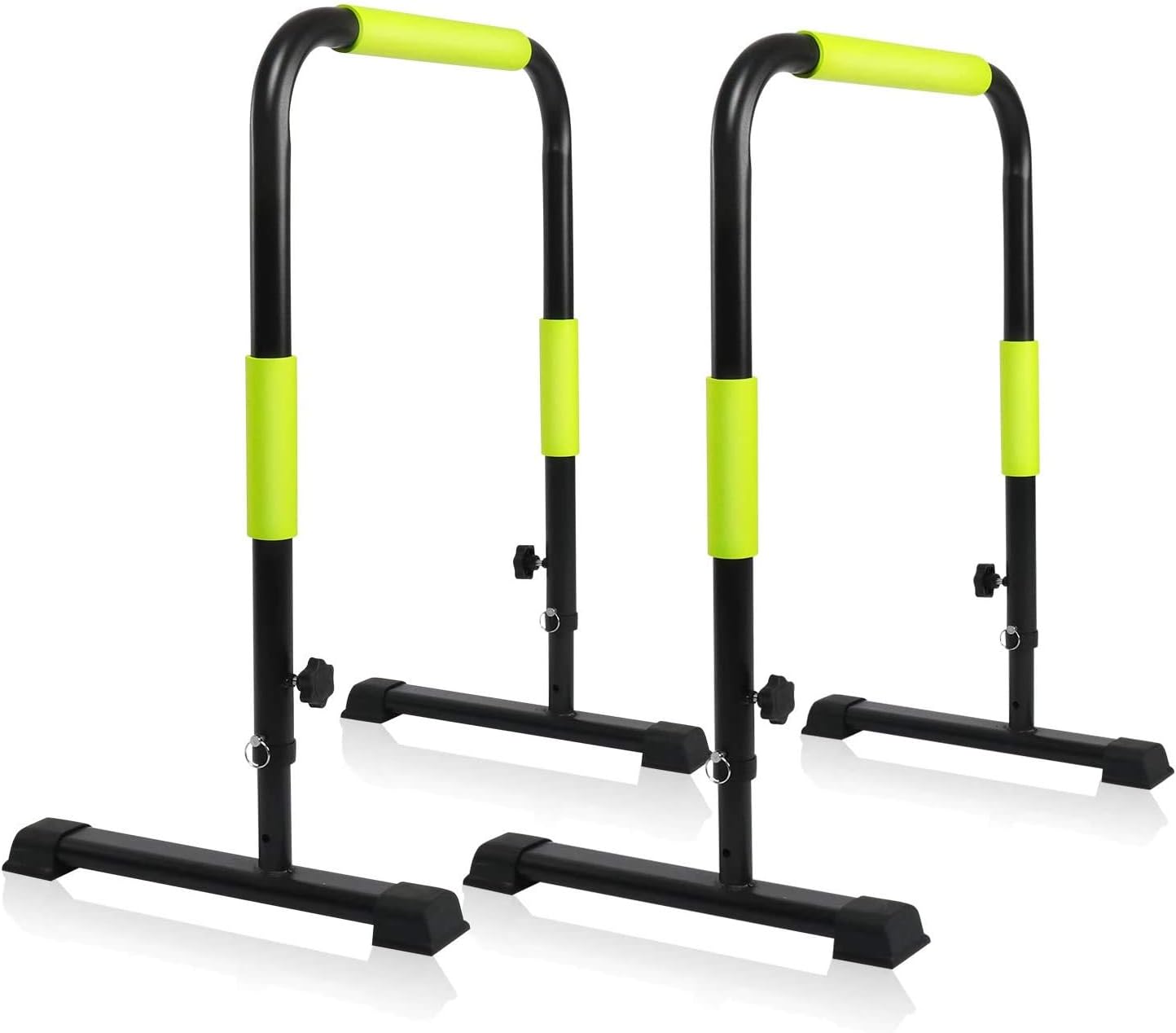 KESHWELL Dip Stand Station,Dip bar Station Heavy Duty Body Press Bar, Height Adjustable Push Up Stand Parallettes, Full Body Workout Strength Training Equipment for Home Gym.440LBS Weight Capacity : Sports & Outdoors