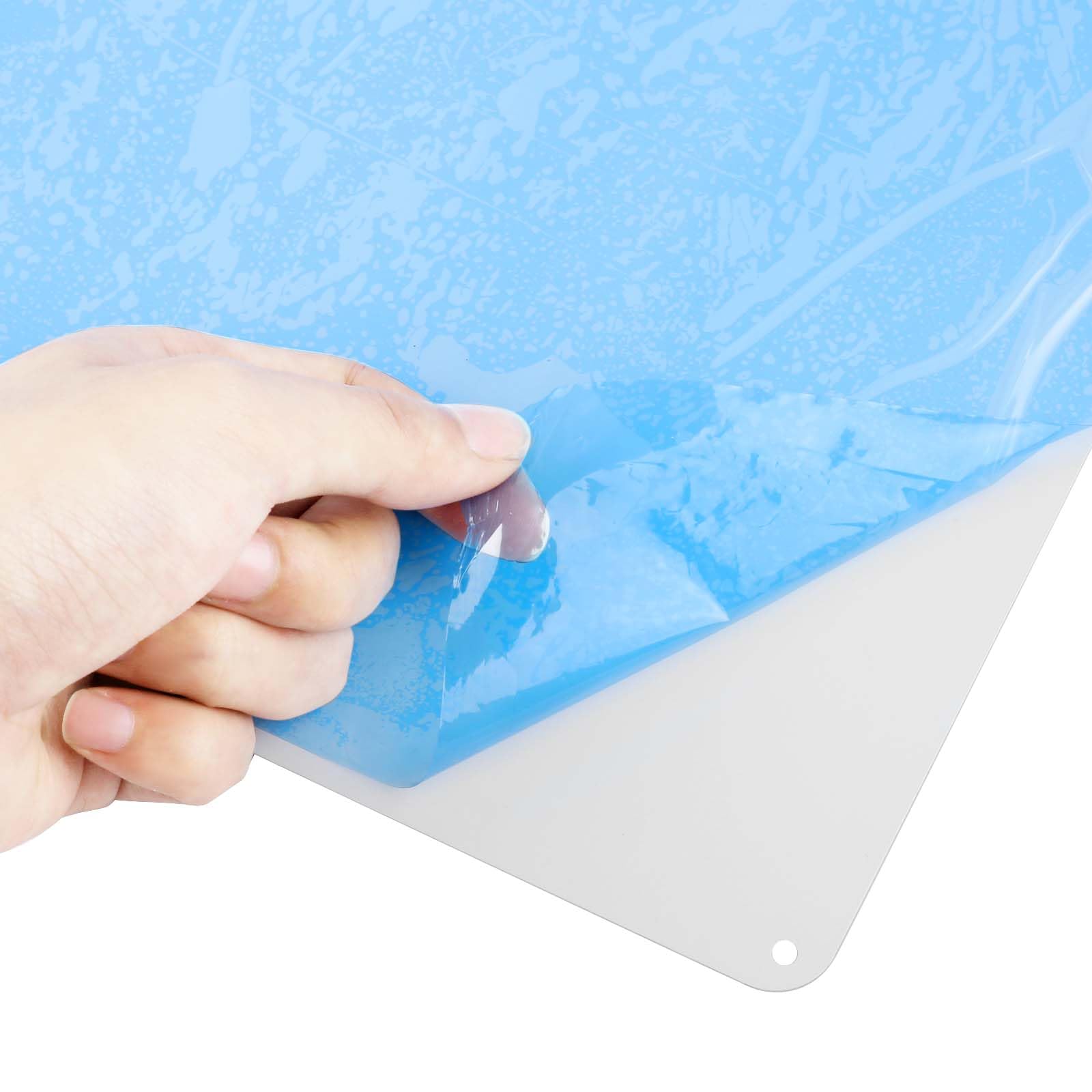MUXYH 4er Set Weiße Aluminium-Blankschilder – 35,6x25,4 Cm, Rostfrei, Wasserdicht, Mit 4 Löchern Für Innen & Außen