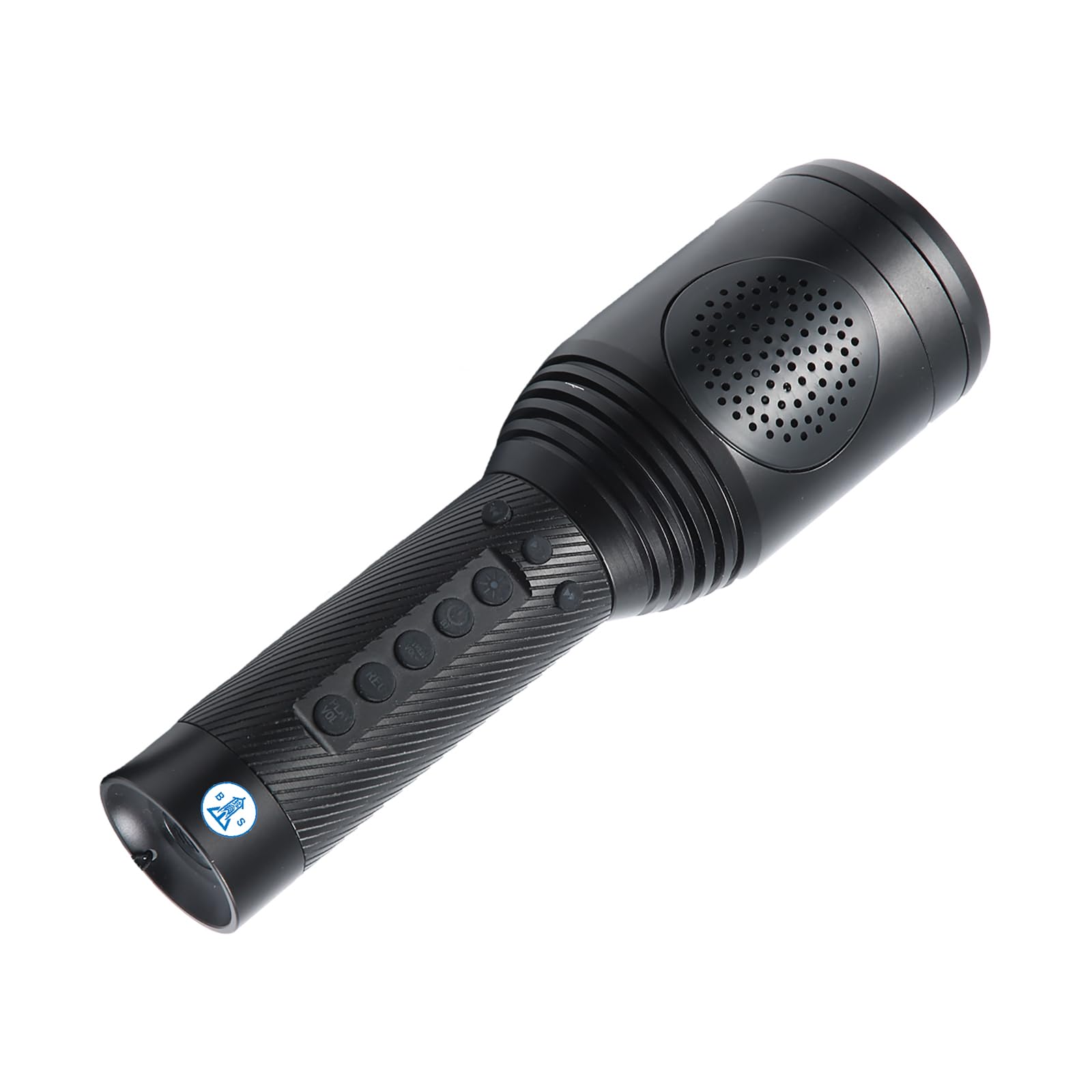 B S Multifunctional Megaphone Speaker with Handheld Flashlight Type,3 Light Modes,Buit-in-Siren,Loud Speaker,and Recoreder for Outdoor Traning,Camping Night and Animal Repellent