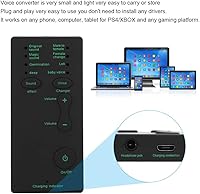 Vista 5 de BTER Mini dispositivo cambiador de voz, tarjeta de sonido cambiadora de voz de mano con 7 efectos de sonido, máquina de efectos de sonido portátil