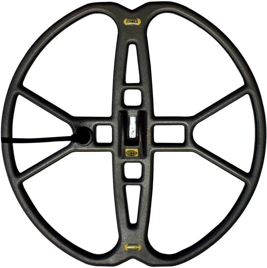 CORS Fire 15” DD Search Coil for Whites Prizm and Coinmaster Metal Detector with Cover