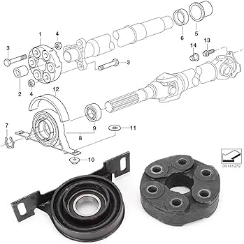 パーツ N_o_i URO Parts 26121226723 Driveshaft Support For Select 88-95