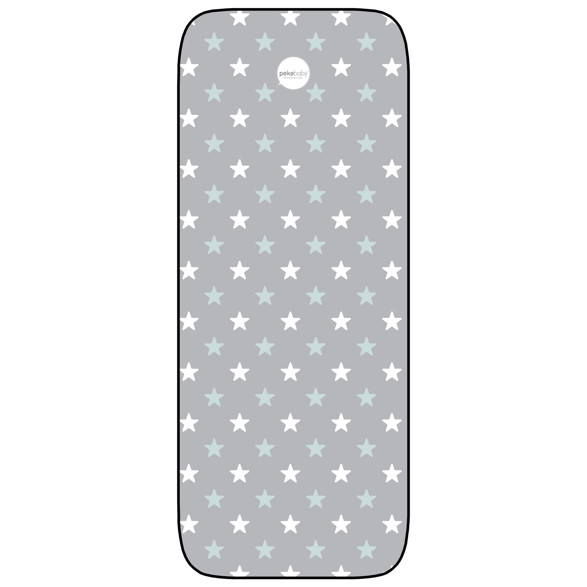 Colchoneta Silla Paseo Universal Funda Carrito Bebe Transpirable Primavera Verano Ligera Ajustable – Regalo Recien Nacido Niña/o BabyShower Diseño Leon — view 10