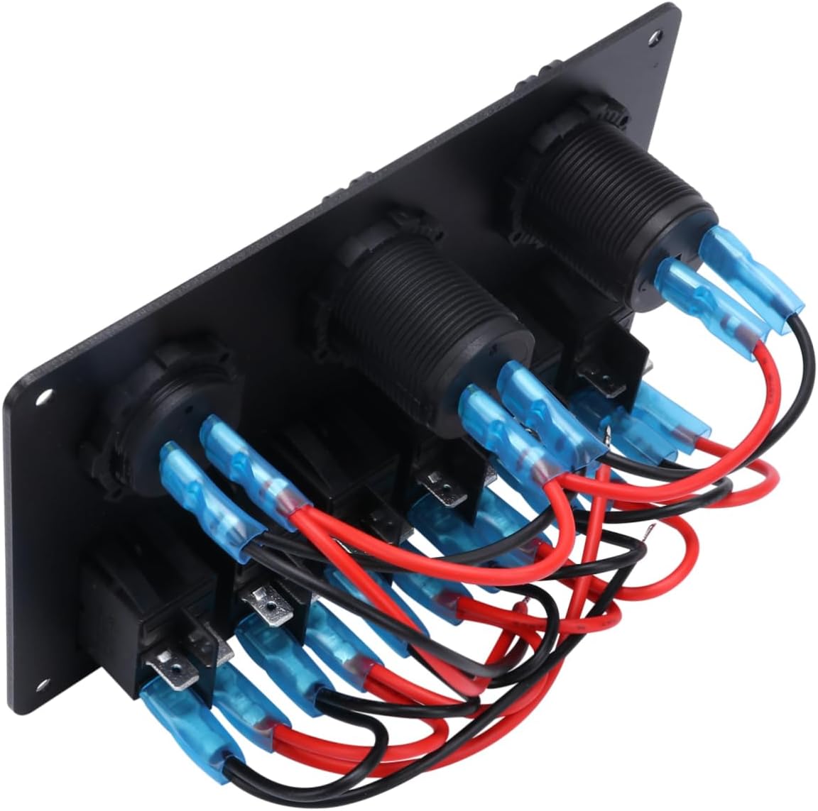 Mikinona Automotive Switch Fog Light and Headlight Controller Car Usb Charger Voltage Display