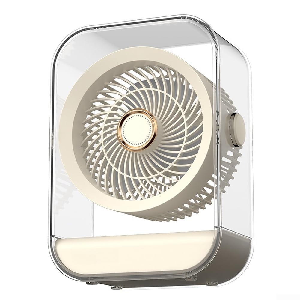 Ventilateur de circulation d'air portable USB silencieux à tête rotative 360