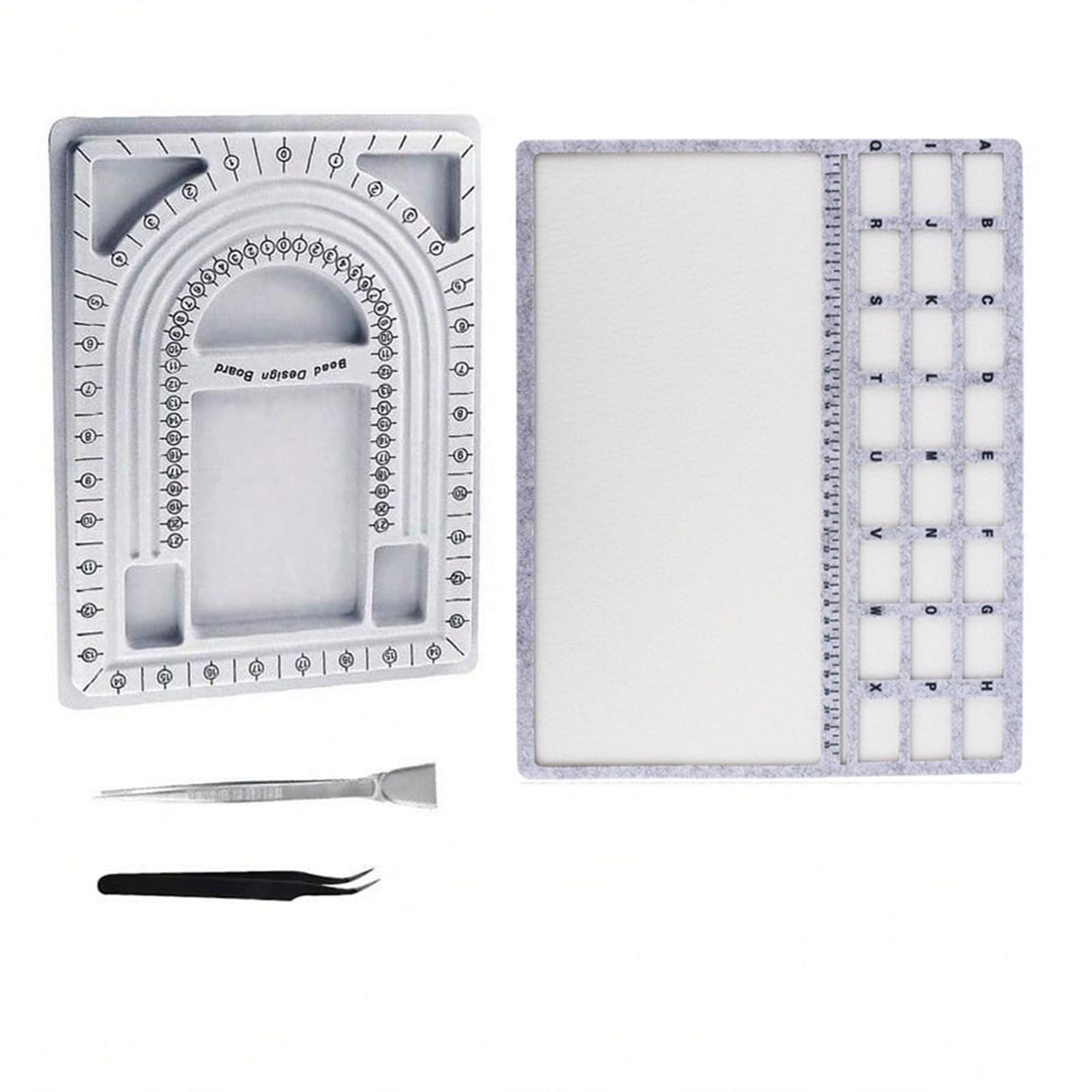Msioytog Of 4 Soft Felt Craft Trays with Divided Compartments for Jewelry Organization Jewelry Making Tray