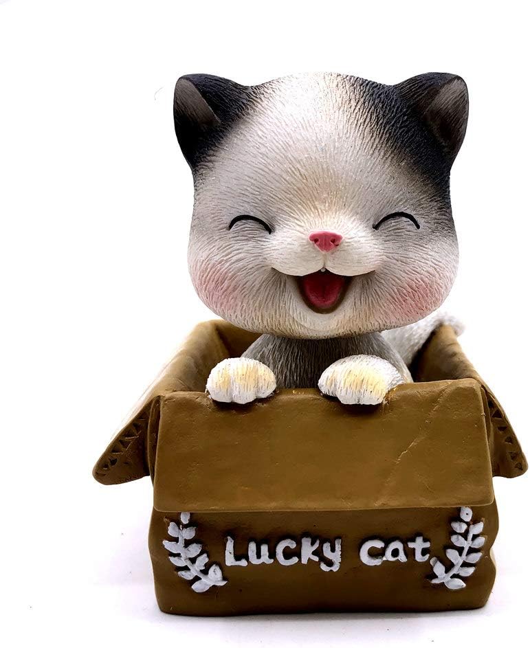 Lucky Cat Decoration Head Shake Car Home Office Bobbleheads