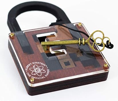 The Einstein Collection Lock Puzzle - Tricky Padlock Brain Game - Professor Puzzle 3D Brain Teaser Puzzles