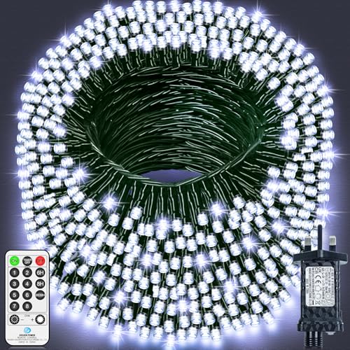 Image of 120M 1000LED Outdoor Fairy Lights Christmas Lights Plug in, Cool White
