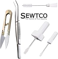 Vista 3 de Kit de servicio de hilo Overlock y Serger para máquina de coser - Juego de 5 piezas de destornilladores y cortador de hilo