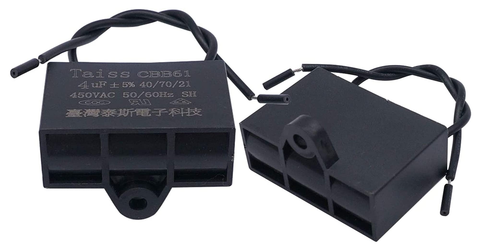 GAOHOU 5Pcs Condensatore Per Ventilatori Da Soffitto A 2 Fili Da 4.5uf CBB61 Condensatore Di Avvio Del Relè Di Potenza Da 4.5uf 250V AC 50/60 Hz Per Cappe A Pavimento - Foto 3