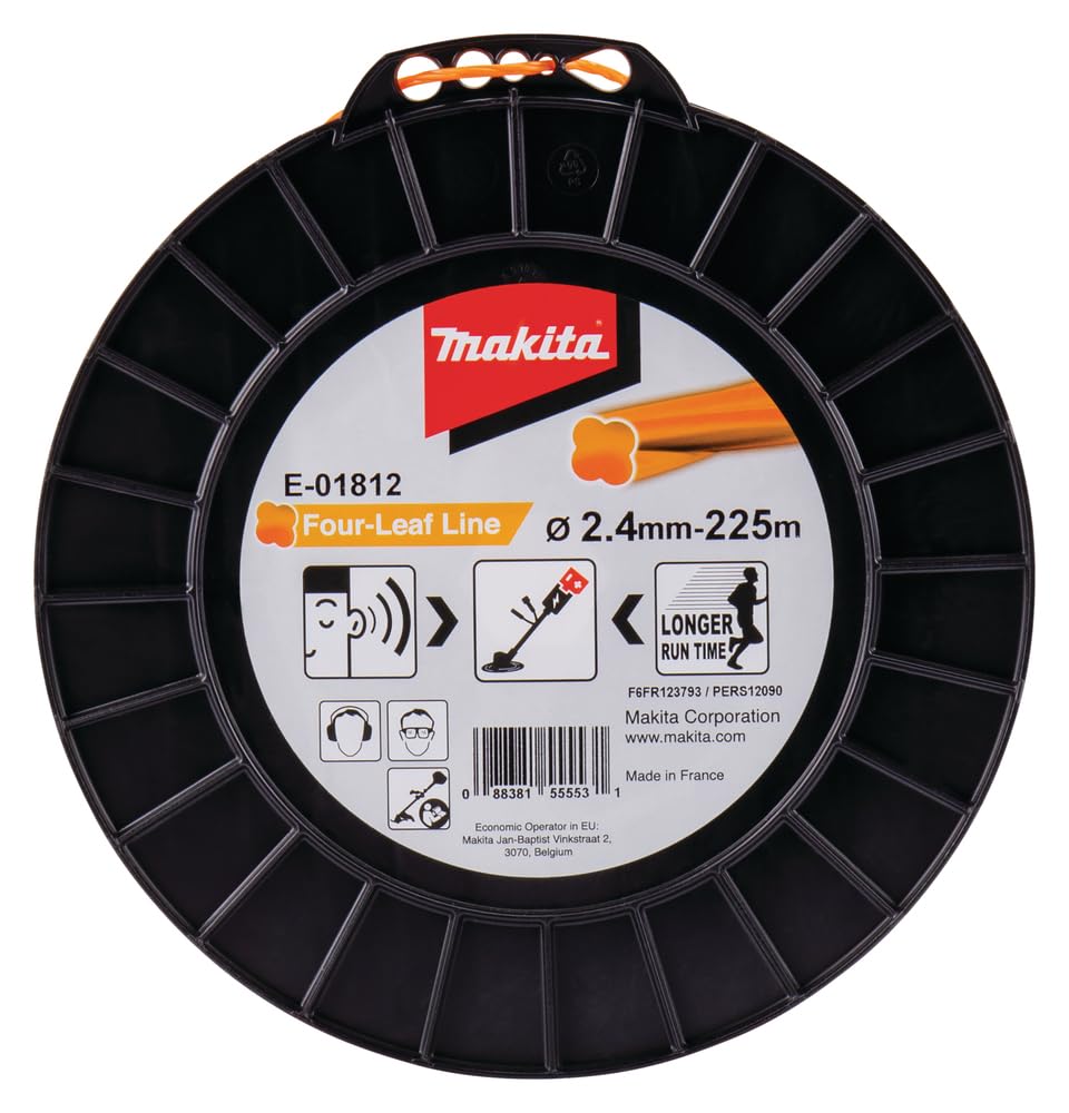 Makita E-01812 Hilo de Corte Four Leaf 2,4 mm x 225 m