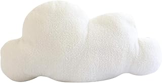 15 Inch Lovely Cloud Pillow Clouds Shaped Throw Pillows, Plush Hugging Pillow,Stuffed Plush Pillow,Stuffed Animal Doll Toy,Soft Cushion Throw Pillow, Home Room Office Car Decorative Ornament (White)