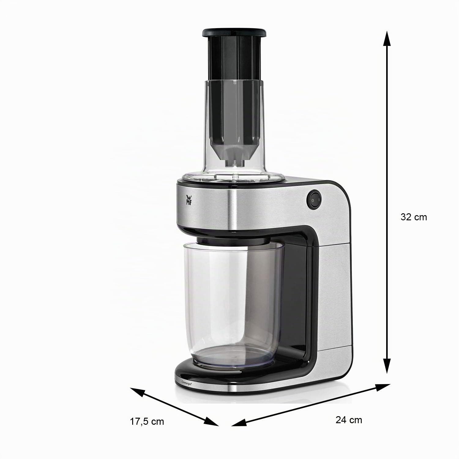WMF KULT X, Affettatrice a Julienne per Verdure, 1.2 l, 80 W, Argento