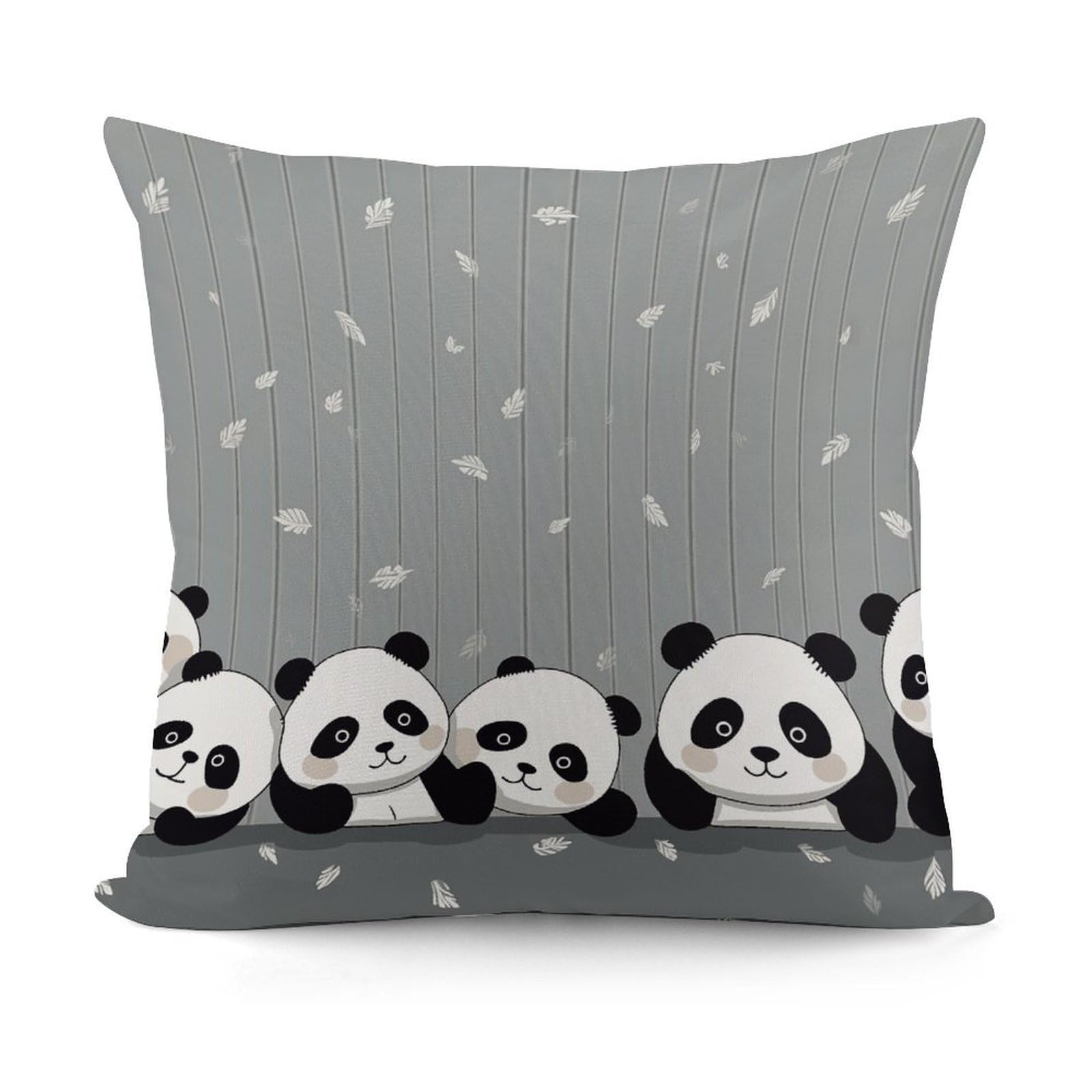 VstaDank Funny Baby Panda Throw Pillow Covers Fade-Resistant Plush Pillow Case Cozy Square Cushion Case Removable Pillowcase Exquisite Pillow Shams Soft Pillow Protector 18"x18"