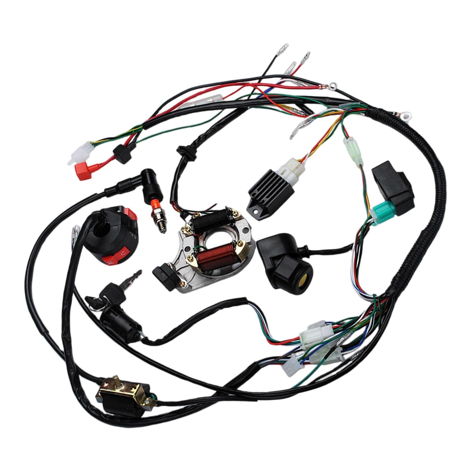 YANHAO 1 Satz voller Elektrik-Kabelbaum for Motorrad-Quad-ATV