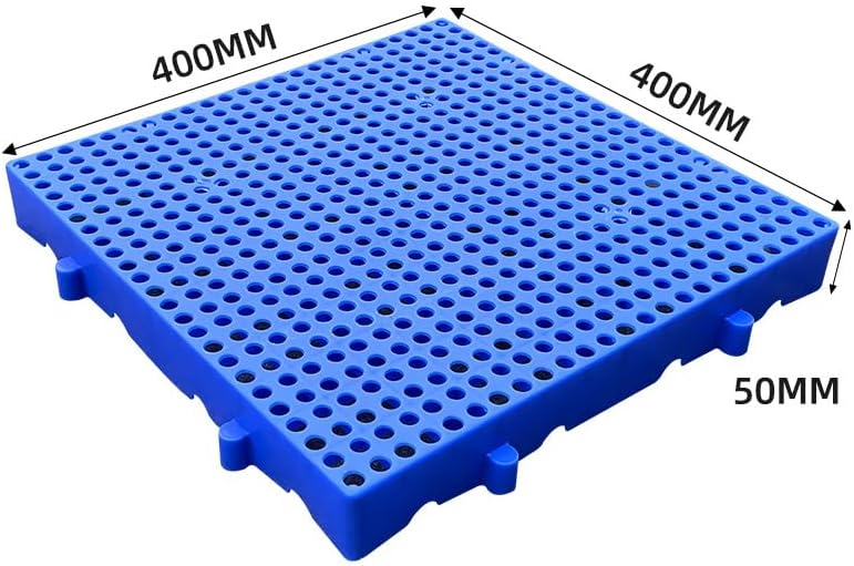 Lightweight Plastic Pallets for Safe Storage and Nestable Shipping, Ideal for Supermarkets and Garages, 60x30x3cm, 1-Pack