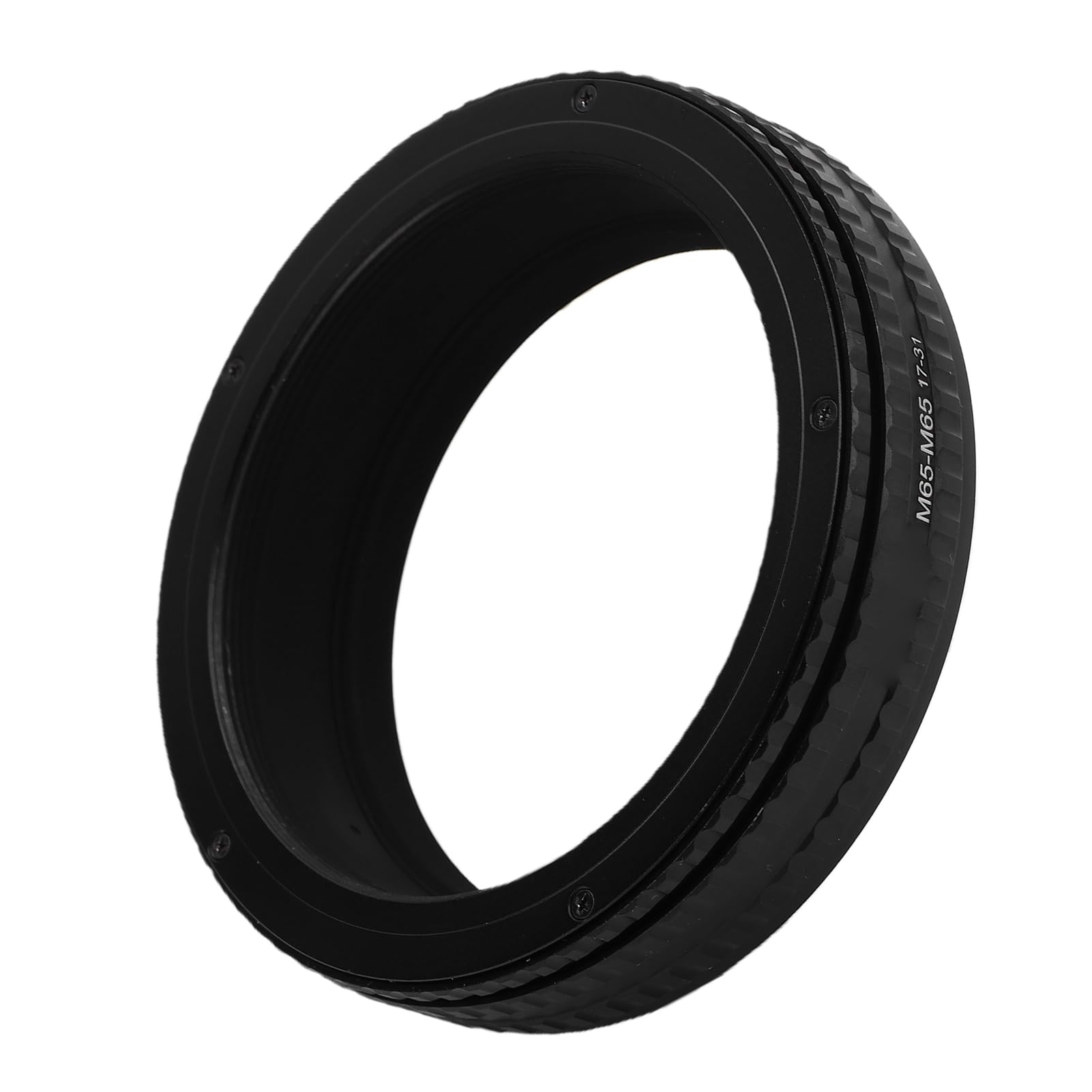 Fabater Tubo Helicoidal de Enfoque M65 Diseño Ajustable de Alta Resistencia para Fotografía Macro Versatilidad Aleación de Aluminio Negro 1 Unidad