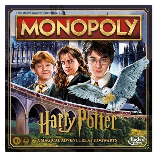 Hasbro Gaming Monopoly Harry Potter Edition, Board Game for 8+ Year Old Kids, Strategy Games for 2-6 Players, Children and Adults