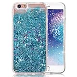 iPhone 6 Case, iPhone 6S Case, Crazy Panda® Luxury Bling Glitter Sparkle Hybrid Bumper Case Liquid Infused with Glitter and Stars For Iphone 6/Iphone 6S Obtained Test Report - Stars (blue)