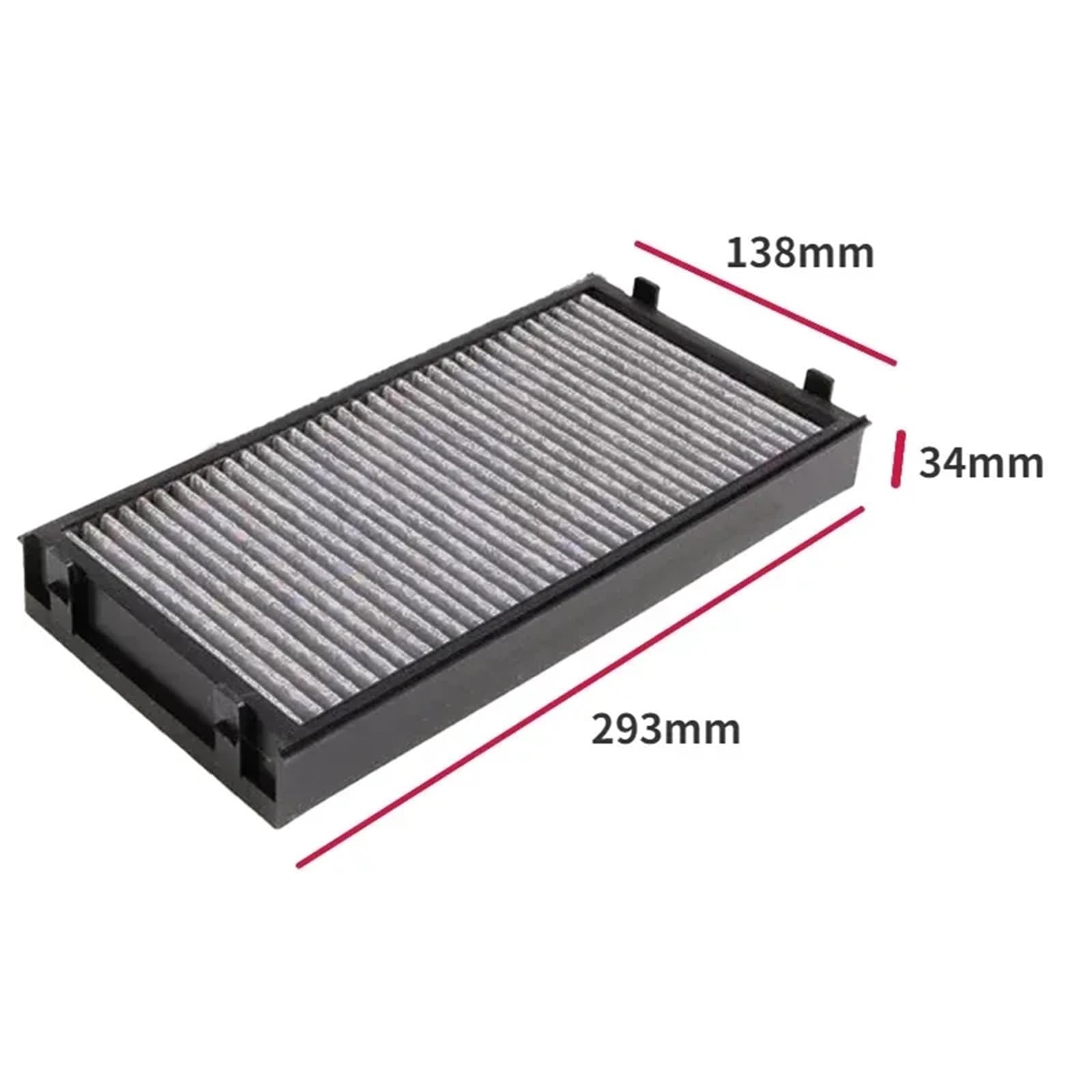 2 uds filtro de cabina coche aire acondicionado 64119248294 apto para BMW E70 E71 E72 F15 F16 F85 F86 X5 X6 carbón activado Filtro de Polen Carbón activadoFILTER