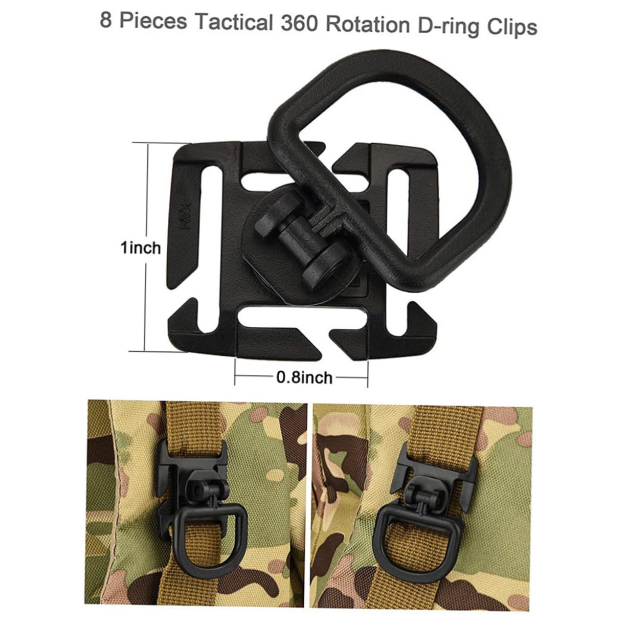 BRIGHTFUFU Highland Backpack Accessories 1 Set 30 Pieces Package for Camping Hiking