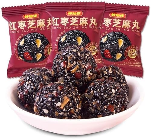 ??核桃K芝麻?(8/22/32/54/70パック)健康栄養朝食 ナツメとクルミの黒胡麻餅即席キャンディ 休?食品 即食糖果 レジャー食品 お菓子 甜点甜品 ?点 点心デザートおいしい中華風スナック 美味中式零食小吃 スイーツ・スナック菓子中華菓子甜点点心