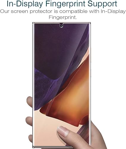 Miniatura 2 de LK Paquete de 4 protectores de pantalla para Samsung Galaxy Note 20 Ultra 5G de 6.9 pulgadas y 2 protectores de lente de cámara, herramienta de