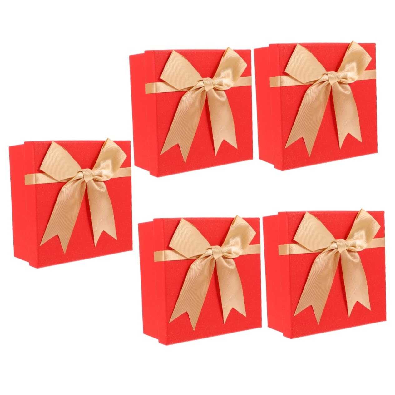 Ipetboom 5 Stück Rote Dekorative für Hochzeiten Kleine Geschenkverpackung aus Karton für Partys Geburtstage und Besondere Anlässe für Geldgeschenke und Süßigkeiten