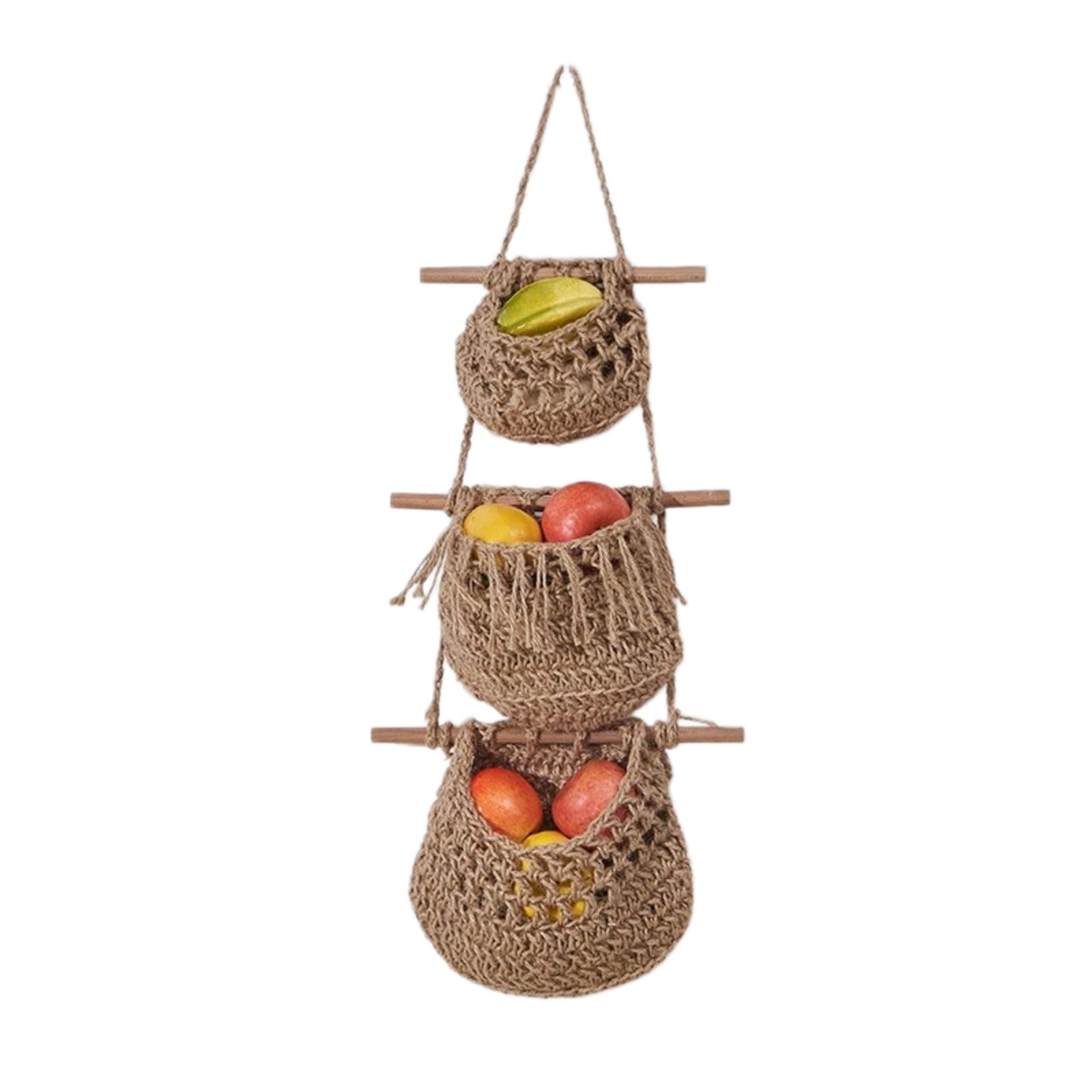 ILICHUYUG Hanging wall vegetable and fruit basket
