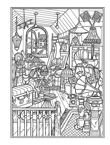 Creative Haven Home Sweet Home Coloring Book (Adult Coloring Books: Calm) - Image 11