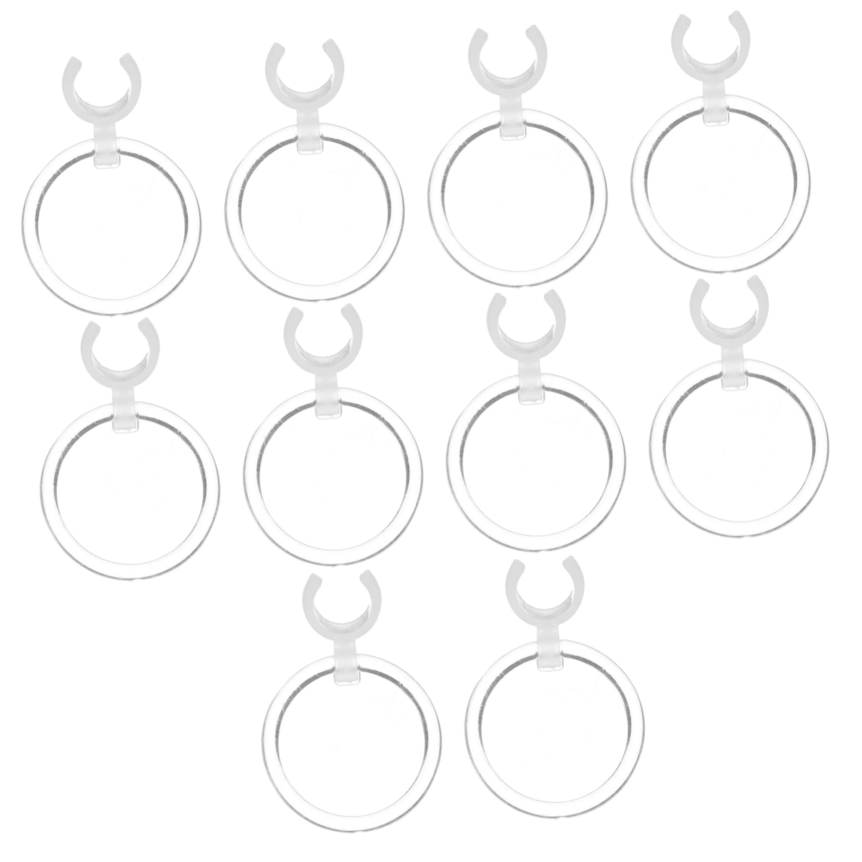 minkissy 10pcs Ear Magnifying Glass Acrylic Magnifying Lens Ear Wax Removal Tool Lens for Ear Cleaning Device Earwax Removal Tools Portable Magnifier Handheld Magnifier Transparent