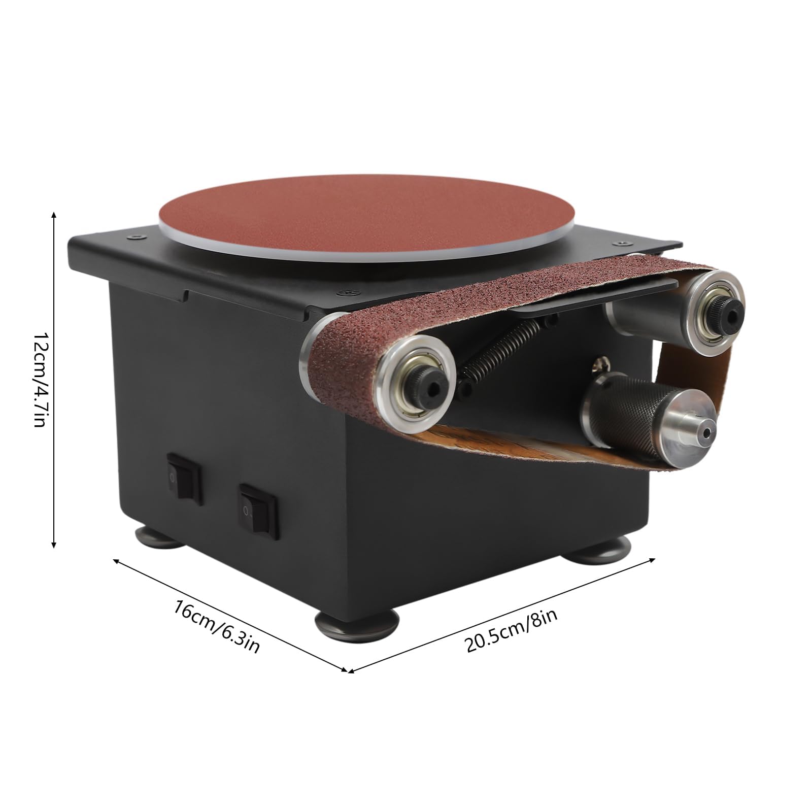 Lijadora de disco – Lijadora de banco multiusos de velocidad ajustable para madera, metal y piedra