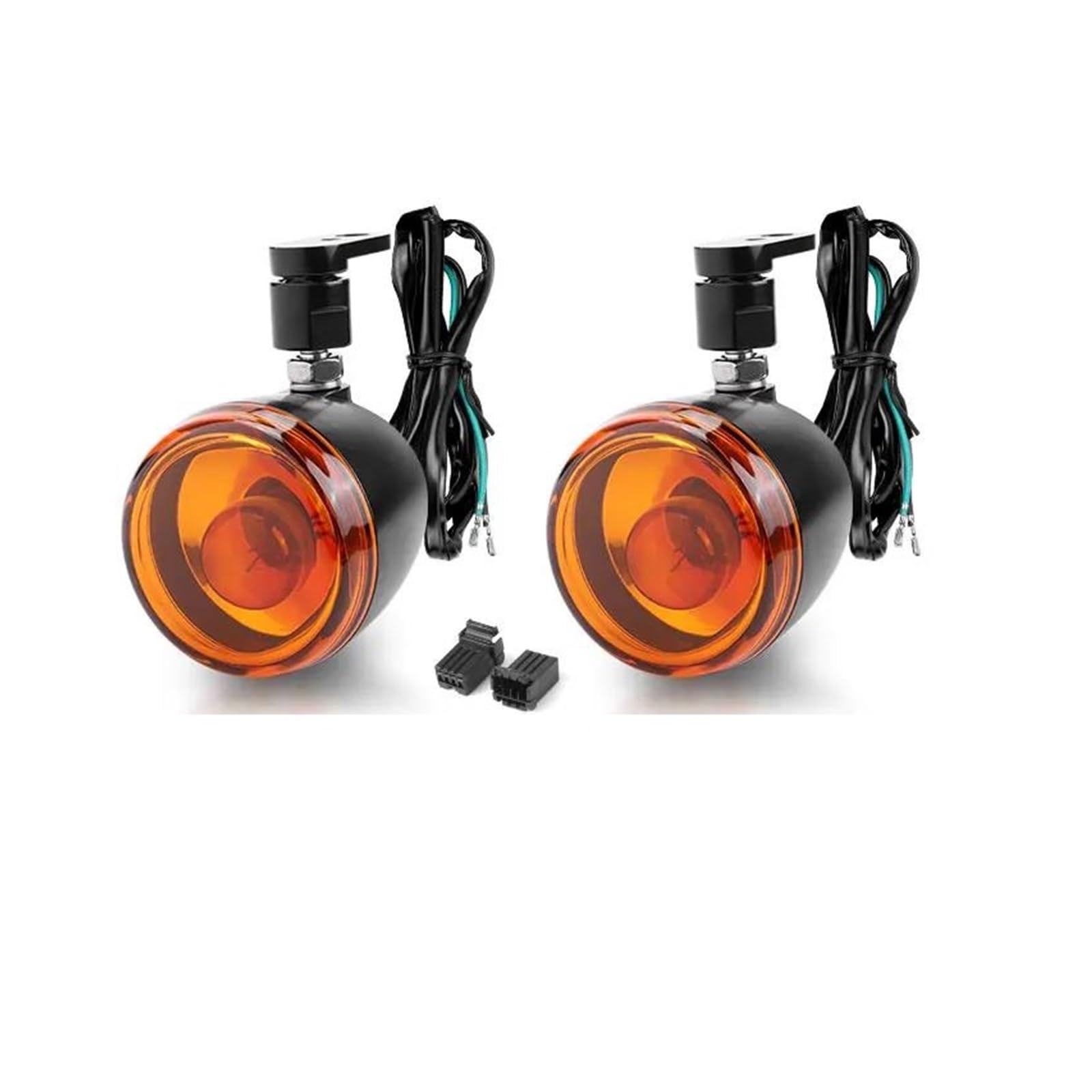 Per Dyna Per Softail Per Sportster 883 1200 Fumo Di Metallo 4 Fili Plum Blossom Style Moto LED Indicatori Direzione Anteriori indicatori moto(Style A)