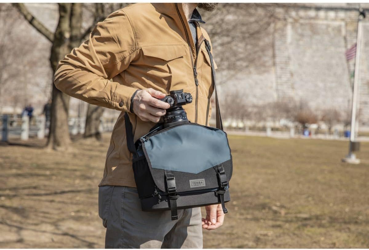 Tenba Black 2-Section Hobo Handbag for Adults