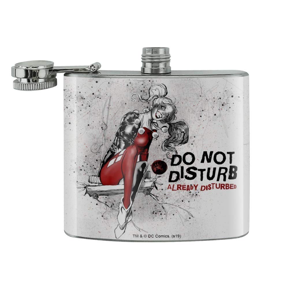 47th & Main Amber Glass Drinking Flask, 5-Ounces, Liquid Patience