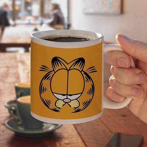 Miniatura 4 de Garfield This IS My Happy Face - Taza de café de cerámica, tazas de regalo novedosas para café, té y bebidas calientes, 11 onzas, color blanco