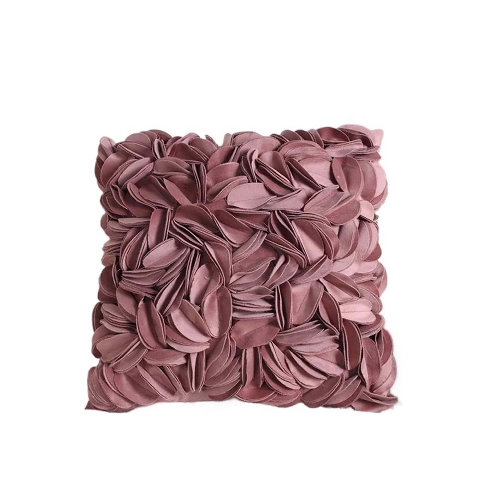 LCKKJHG Velvet Embroidered Flower Pillowcase Office Sofa Bed Headrest Cushion Home Decor Back Support Pillow(Color-20)