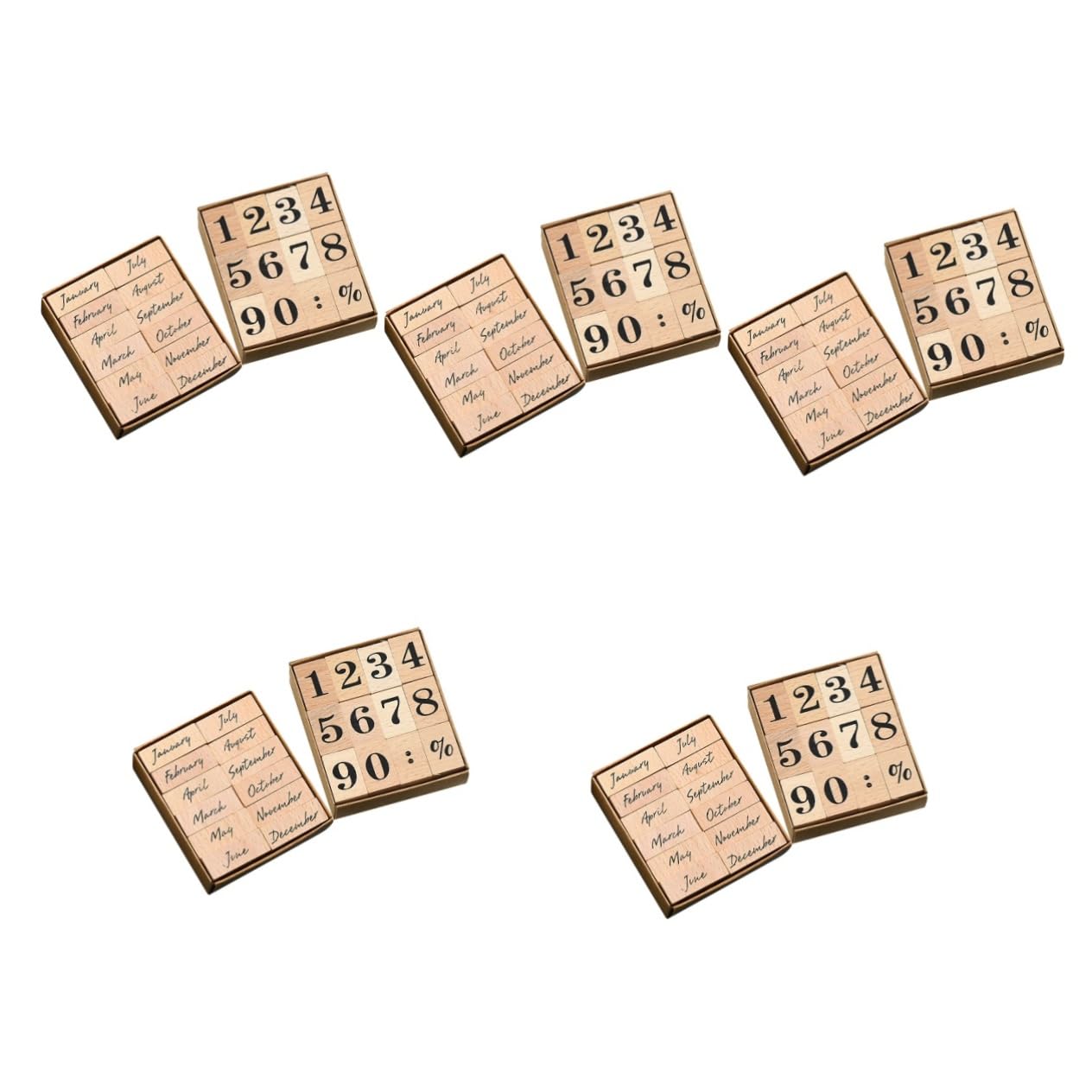 120pièces Vintage Pour Mois Et Chiffres Pour Scrapbooking Et Décoration De Journaux Outils Pour Et Artisanaux