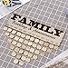 ROSENICE Family Birthdays and Anniversaries Board Birthday Reminder Hanging DIY Wooden Calendar Plaque Home Wall Decoration