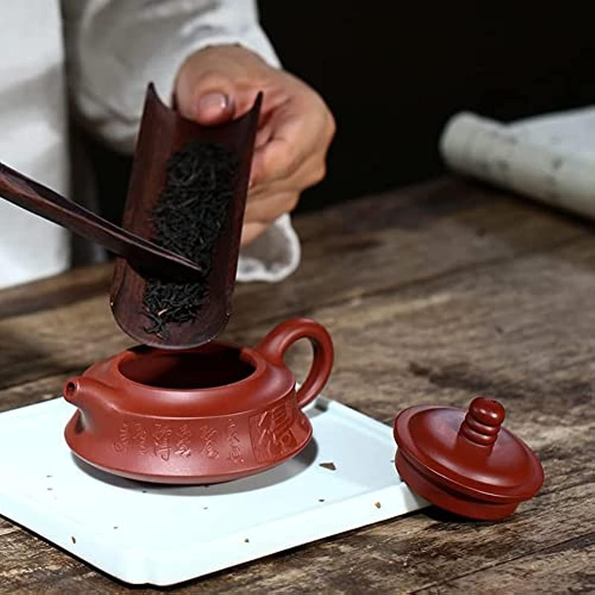 Chiński zestaw do herbaty Gongfu, 120 ml fioletowy czajnik w kształcie kuli, zaparzacz do herbaty, zestaw do herbaty Zisha do podróży, domu, na zewnątrz i do biura