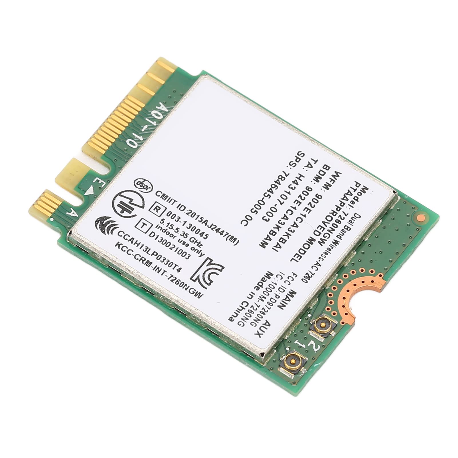 Pcie Card, Internal Computer Networking Cards with Band Card 2.4Ghz 5Ghz 1200Mbps 4.0 NGFF M.2 Internet Card Card for Home Office Laptops