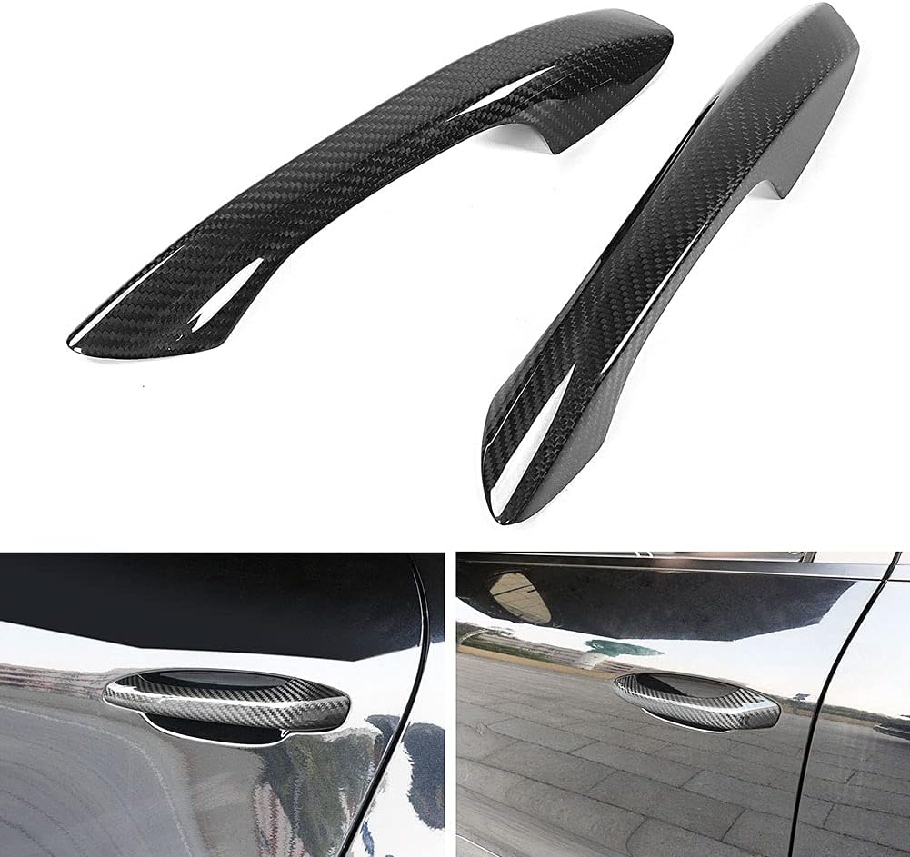 Carbon Fiber Door Handle Covers Fits for Porsche 718 Boxster Cayman 2016‑2021 Factory Outlet Real Carbon Fiber Car Door External Handle Cover