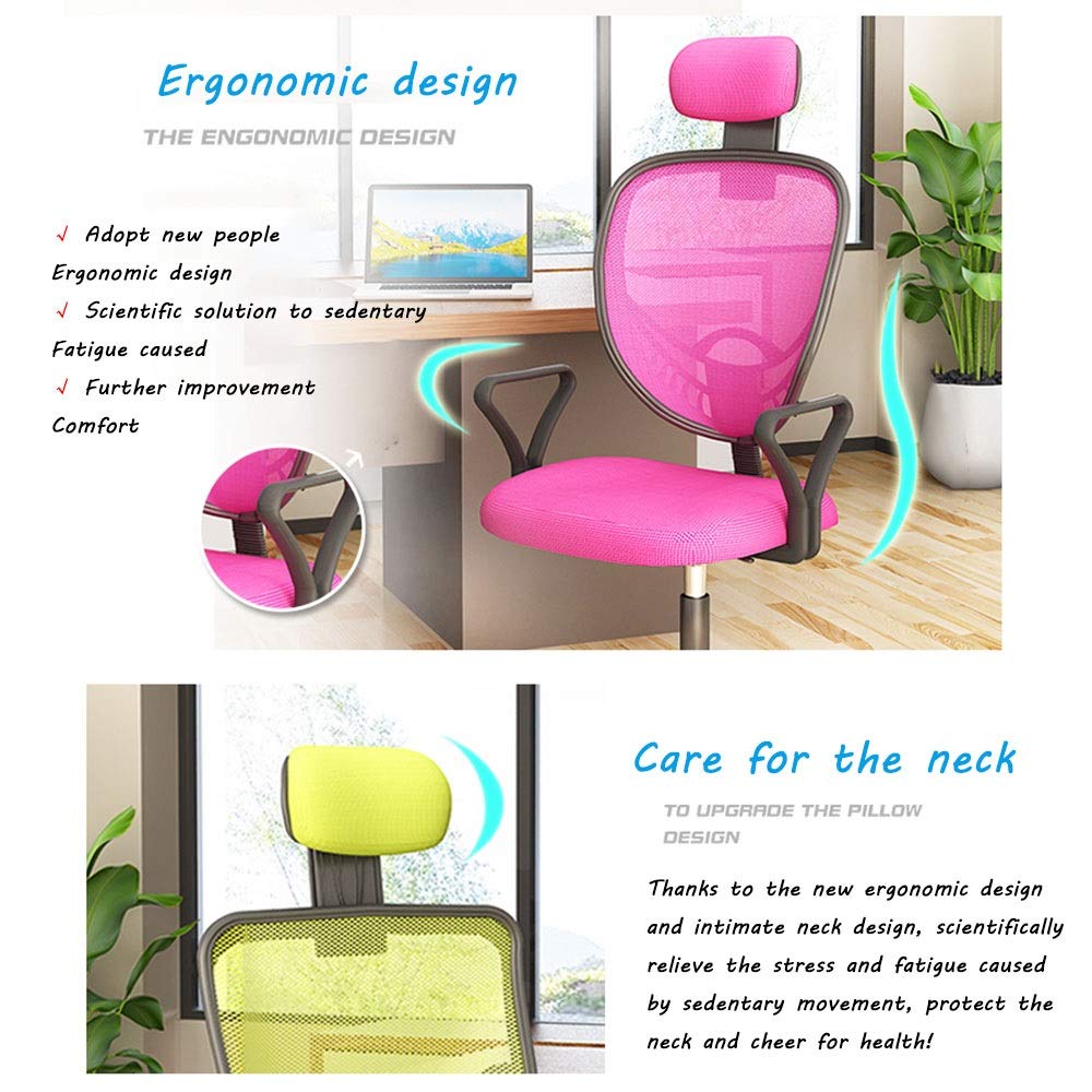 Fotel Biurowy Ergonomiczny Fotel Komputerowy Z Regulowanym Zagłówkiem Obrotowy Fotel Biurowy Z Regulowaną Wysokością Średnie Oparcie Fotel Biurowy Dla Kadry Kierowniczej,Black-Black frame