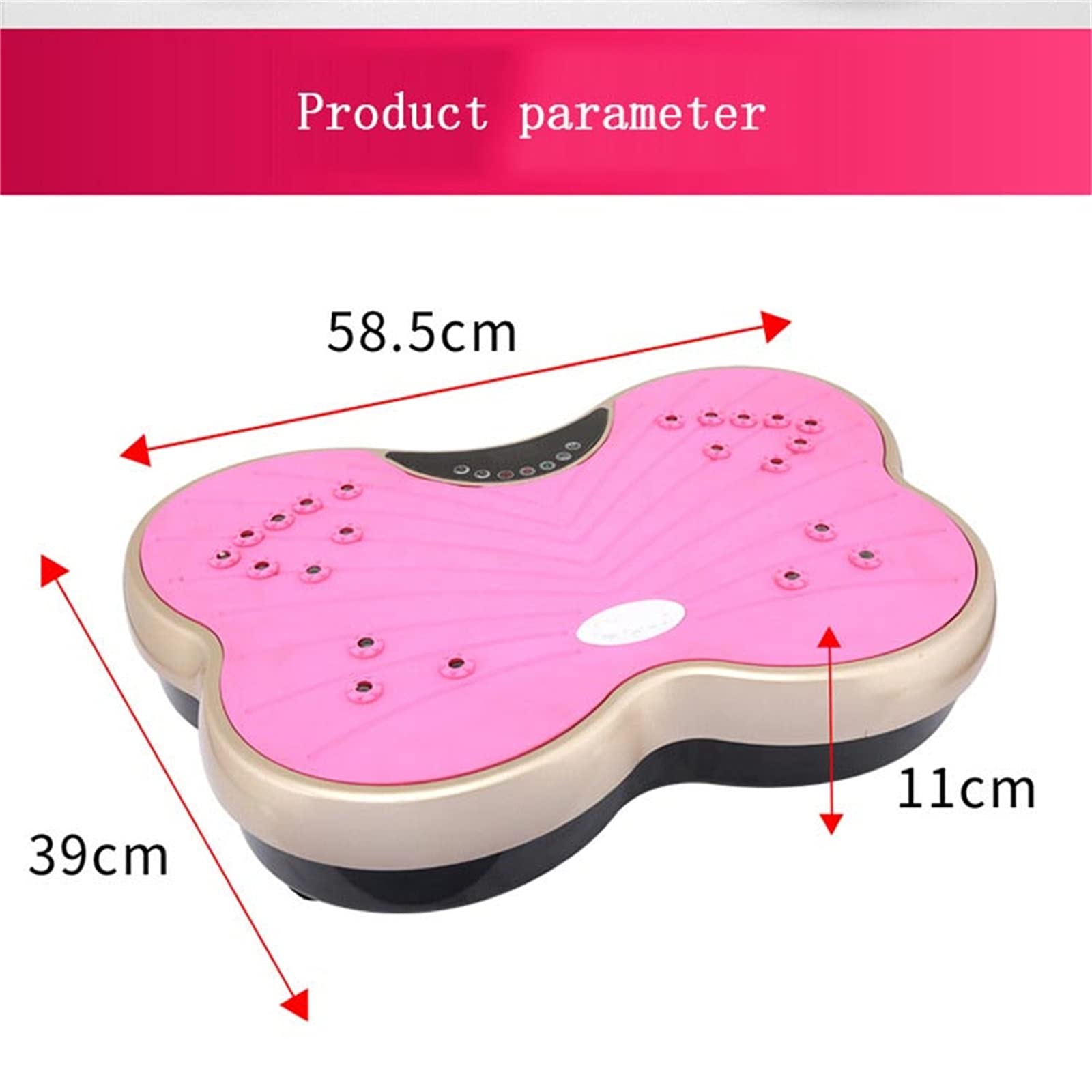 Pedana Vibrante, Macchina per esercizi con pedana vibrante con altoparlante Bluetooth, telecomando, allenatore fitness con vibrazione per dimagrire e tonificare il corpo, carico massimo di 300 libbre.