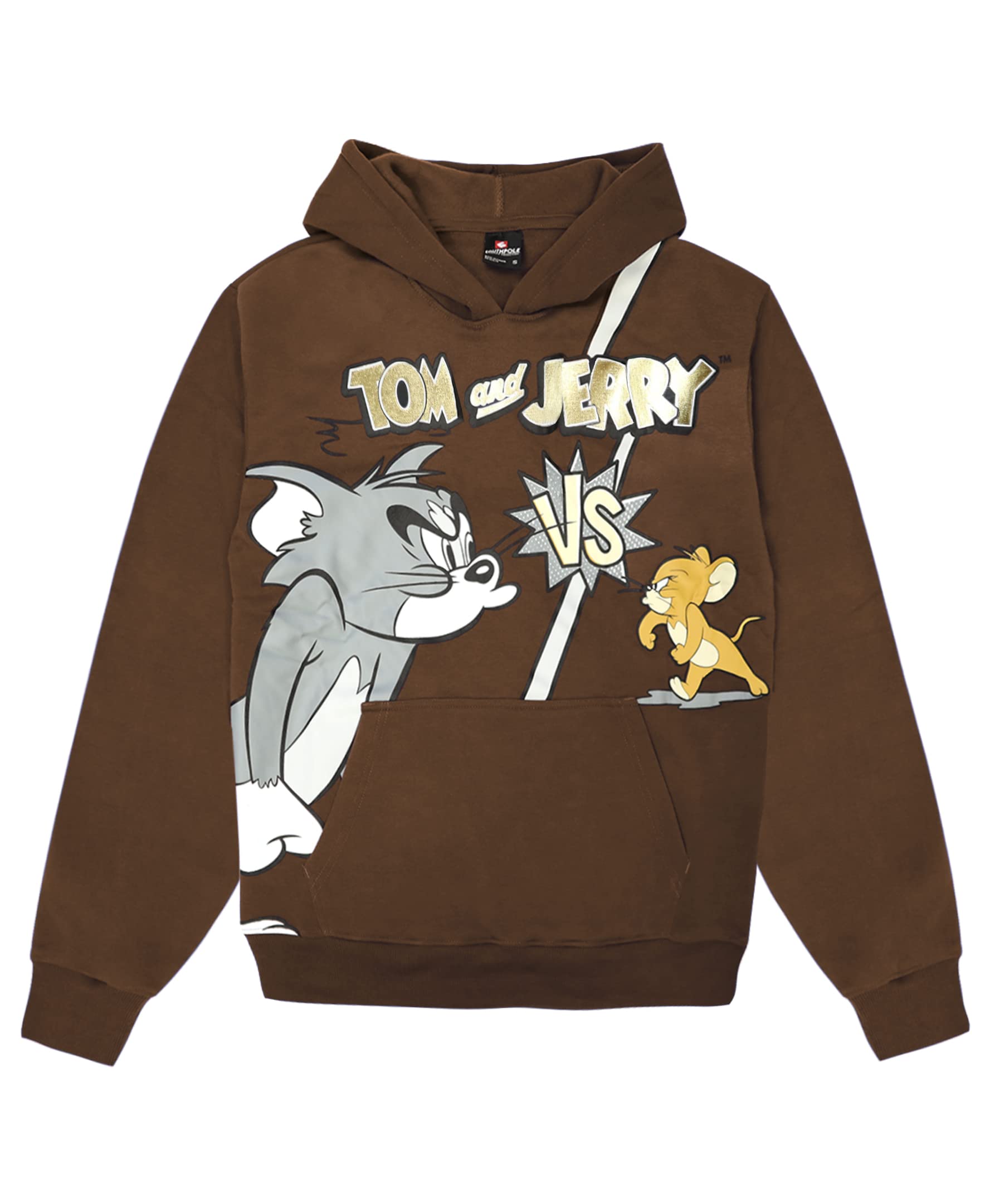 Southpole Boys' Fleece Crewneck Sweatshirt - Chenille Patch Design, Casual Pullover