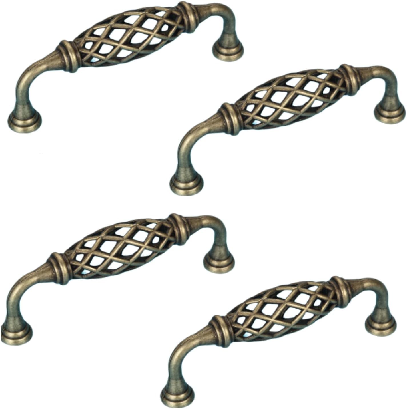 Tnbccxn Essence Yellow 128Mm Cabinet Handles, Cabinet Handles,4 Pack Black Birdcage Handle(Essence Yellow 128Mm)