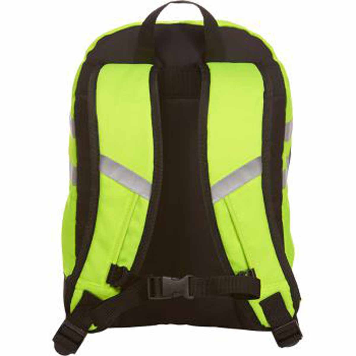 HALFAR - Zaino Giallo Fluo Strisce riflettenti - Reflex - 1812206, Giallo fluo