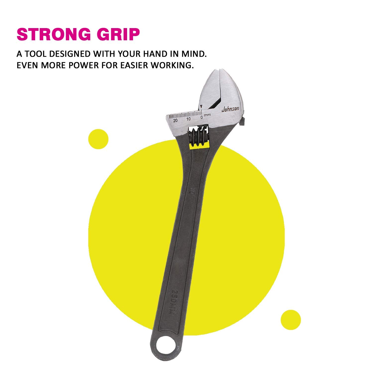 Suzec Johnson Series Hand Operated Adjustable Wrench (250mm) 3